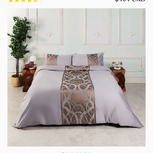 King size Egyptian cotton bed set - Picture 3 of 5